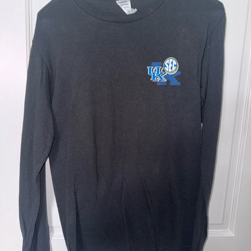 Black Long Sleeve Shirt with UK Logo